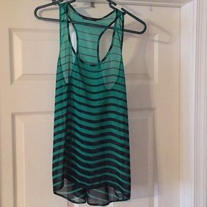 Soprano green sheer tank.